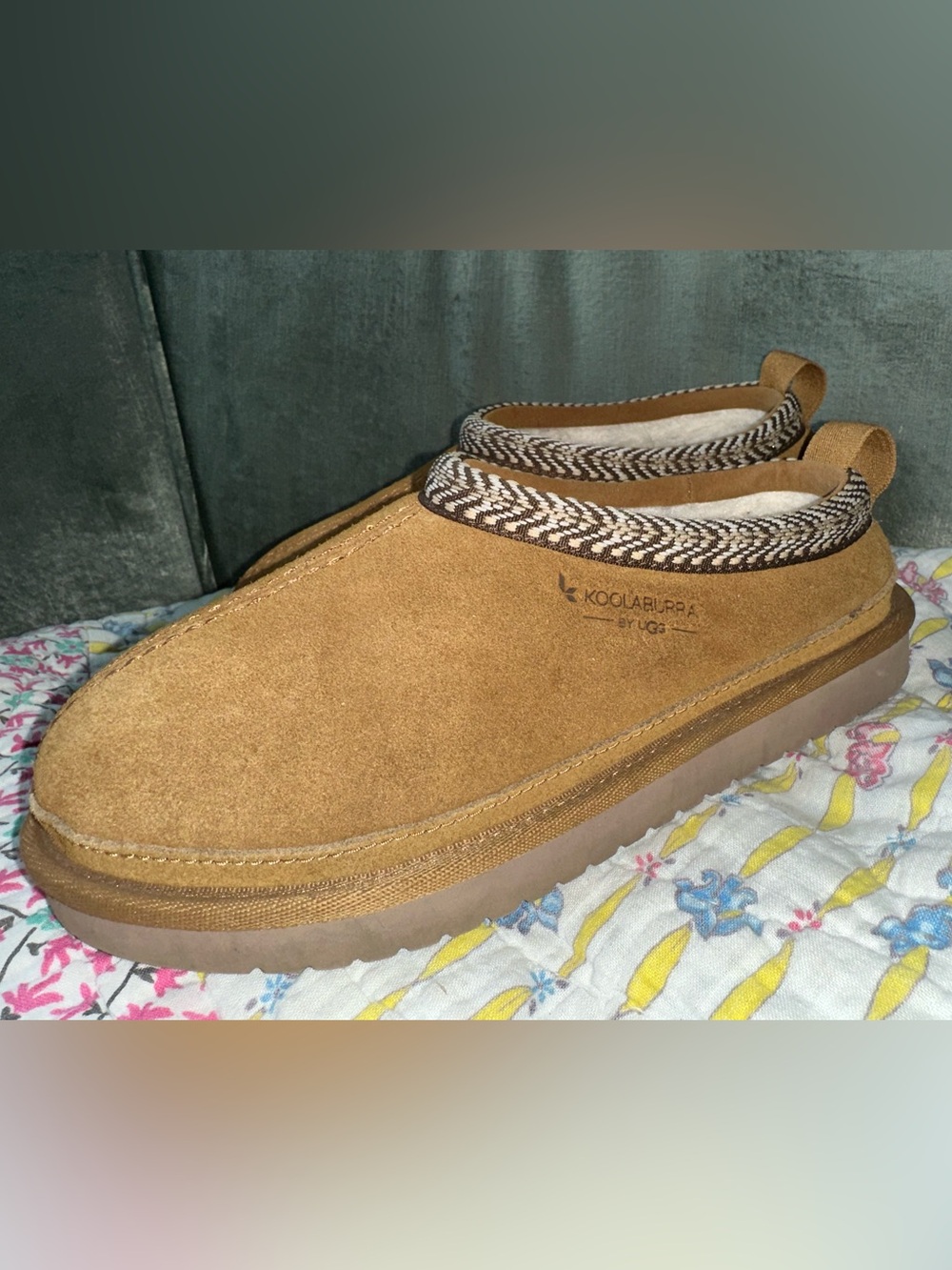 Koolaburra Tan Suede Slip-On Loafers